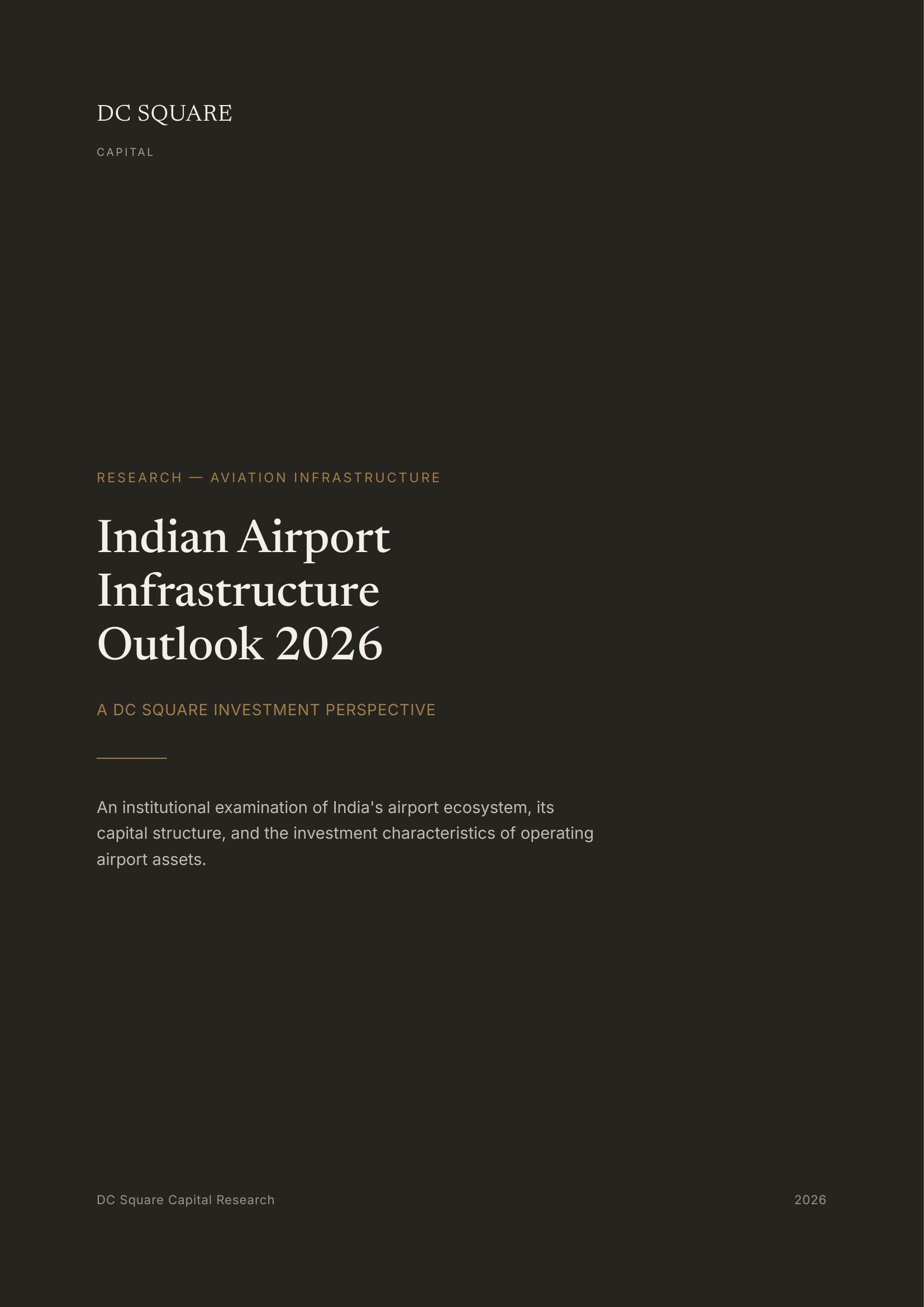 Indian Airport Infrastructure — cover